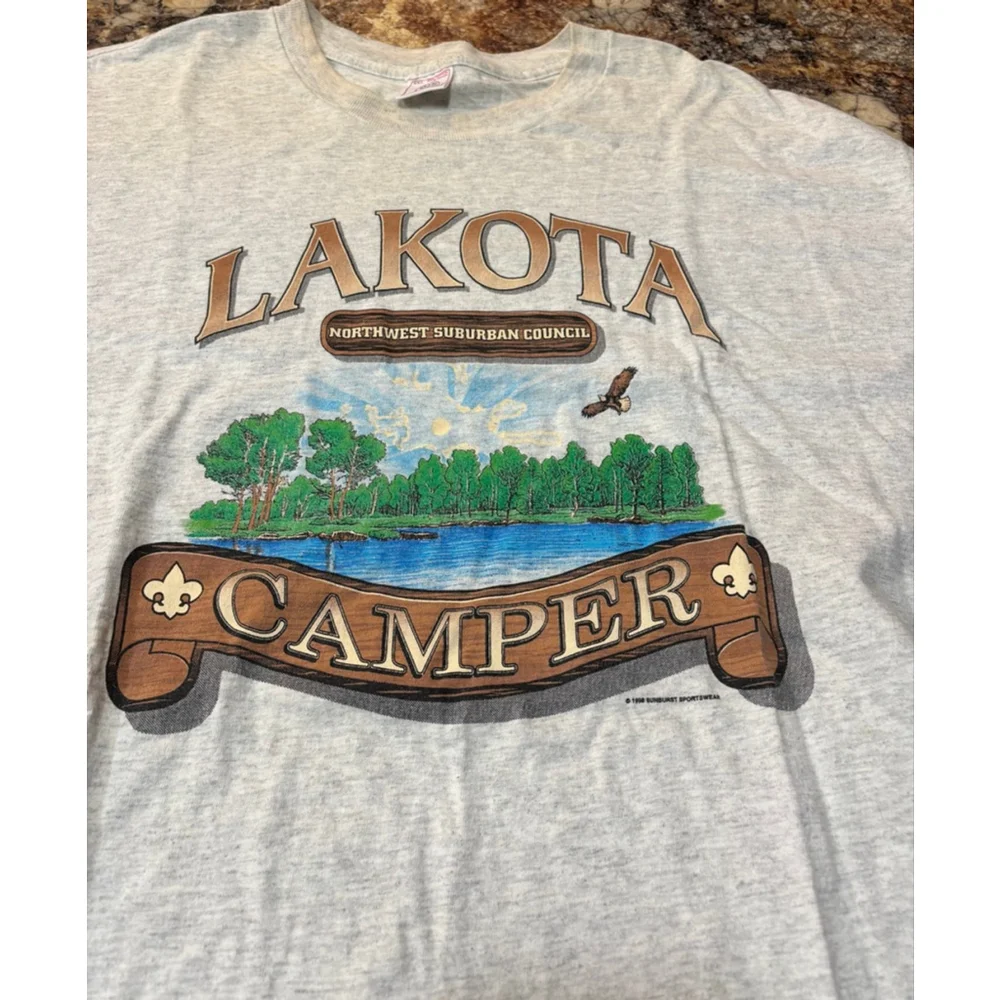 Vintage Lakota Camper Boy Scouts Tee - Picture 2 of 5
